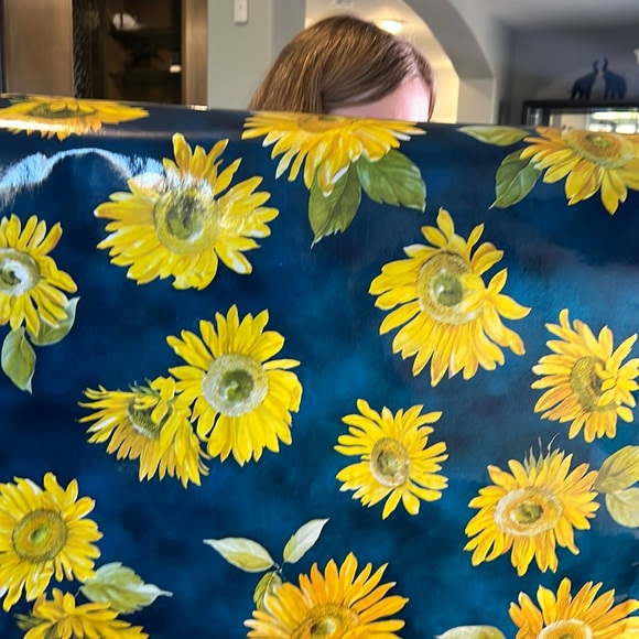 lot 39 Vinyl Sunflowers fabric